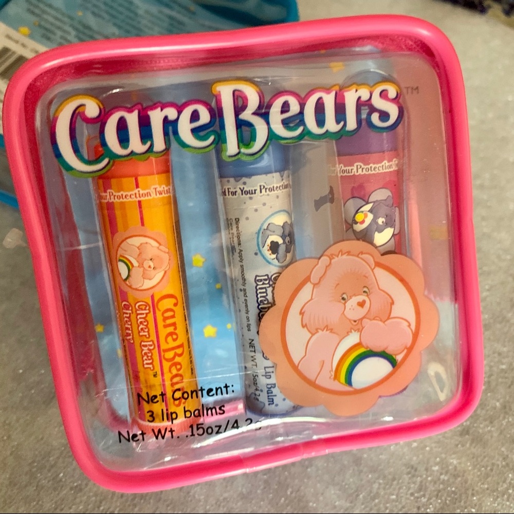 1 Care Bears Chapstick Kit with Bag pink